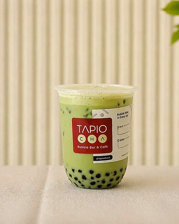 Green Thai Milk Tea at Tapiocha