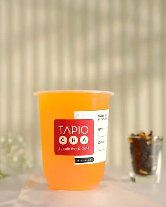 Orange Fruit Tea at Tapiocha